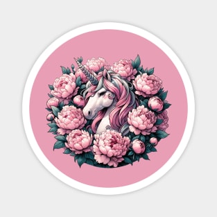 Pink unicorn Magnet